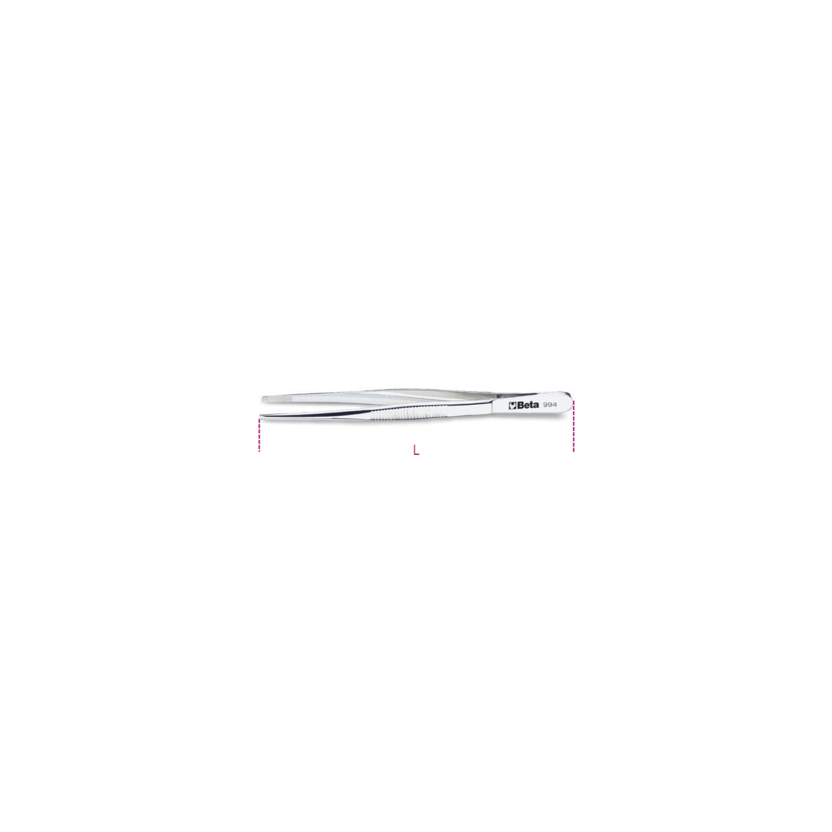 Beta Straight Large Knurled Point Spring Tweezers 150 Mm - 994 - 994 150