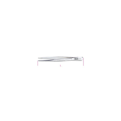 Beta Straight Large Knurled Point Spring Tweezers 150 Mm - 994 - 994 150