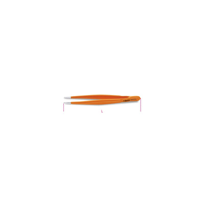 Beta Straight Large Knurled Point Spring Tweezers 150 Mm - 994PL - 994PL 150
