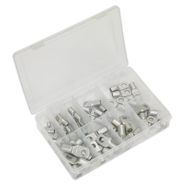 Sealey AB016CT Copper Lug Terminal Assortment 52pc