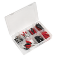 Sealey AB023CA Crocodile Clip Assortment 60pc - Black & Red