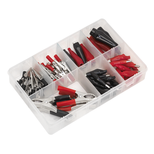 Sealey AB023CA Crocodile Clip Assortment 60pc - Black & Red - additional view 3