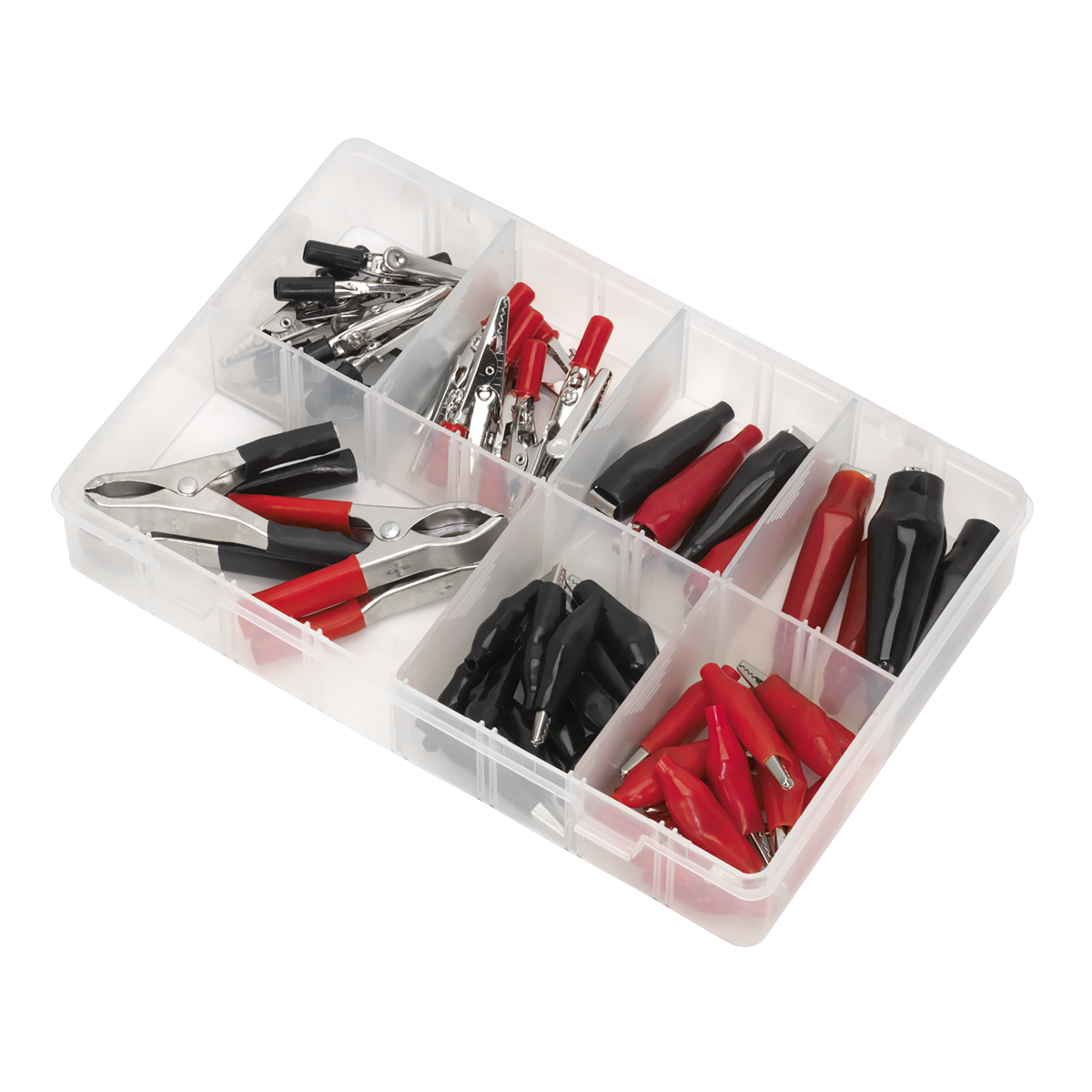 Sealey AB023CA Crocodile Clip Assortment 60pc - Black & Red - additional view 5