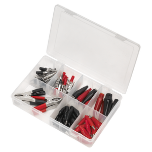 Sealey AB023CA Crocodile Clip Assortment 60pc - Black & Red - additional view 2