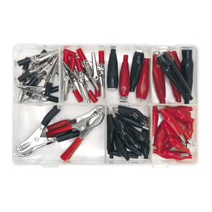Sealey AB023CA Crocodile Clip Assortment 60pc - Black & Red - additional view 4
