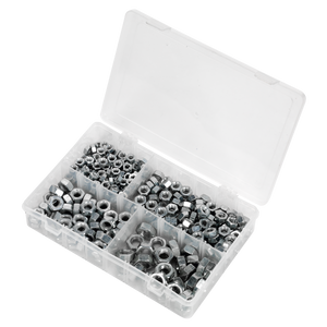 Sealey AB029SN Steel Nut Assortment DIN 934 - 1/4"-1/2"UNF 320pc - additional view 2