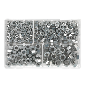 Sealey AB029SN Steel Nut Assortment DIN 934 - 1/4"-1/2"UNF 320pc - additional view 3
