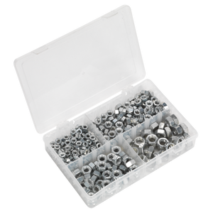 Sealey AB030SN Steel Nut Assortment 1/4"-1/2"UNC 320pc