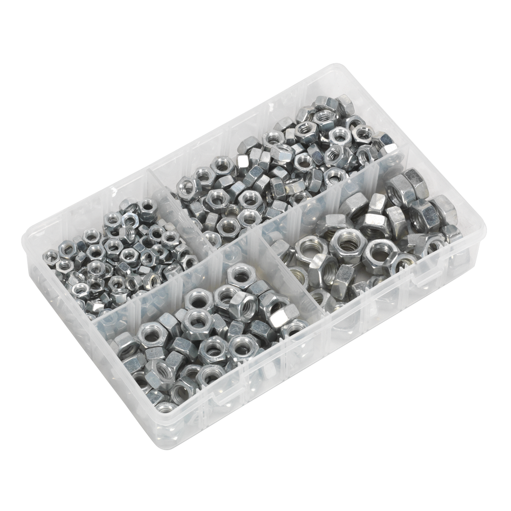 Sealey AB030SN Steel Nut Assortment 1/4"-1/2"UNC 320pc - additional view 3