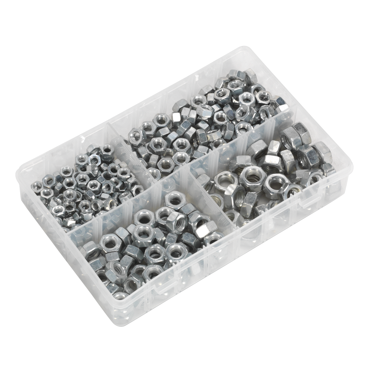 Sealey AB030SN Steel Nut Assortment 1/4"-1/2"UNC 320pc - additional view 3