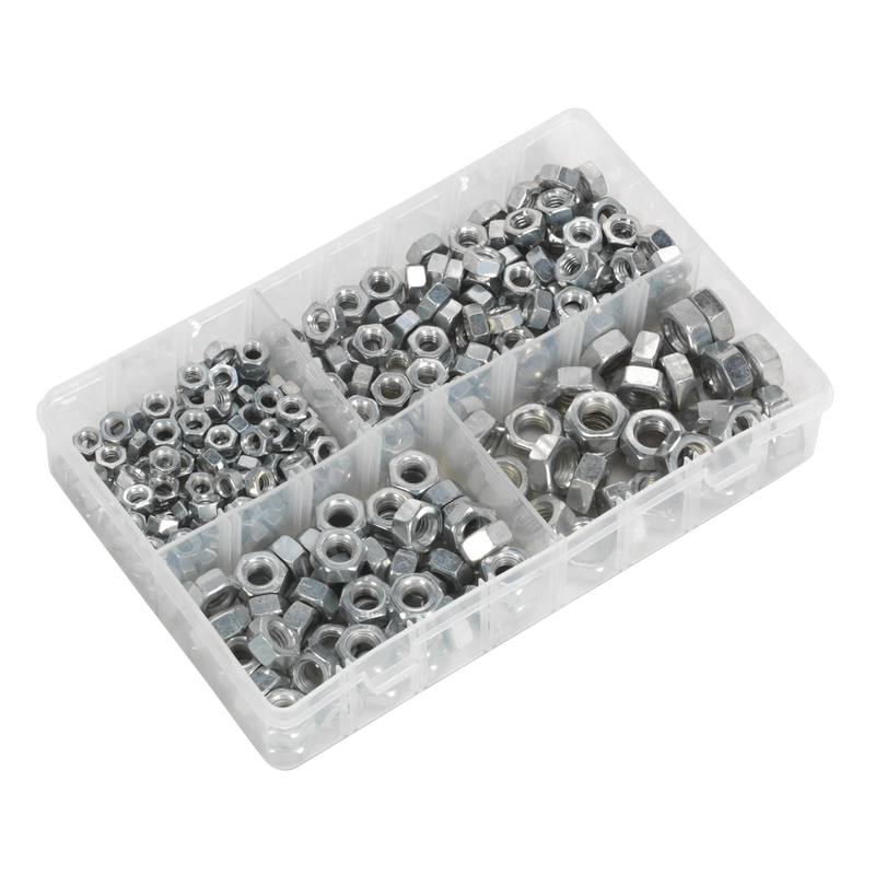 Sealey AB030SN Steel Nut Assortment 1/4"-1/2"UNC 320pc - additional view 3