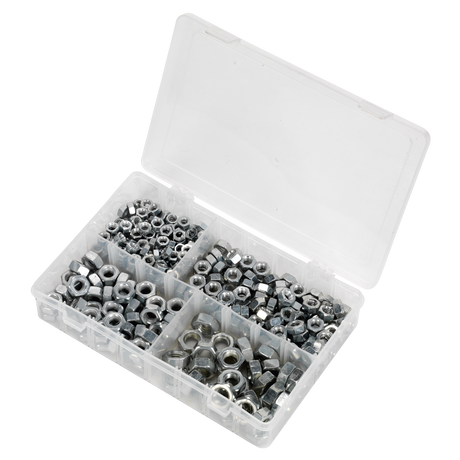 Sealey AB030SN Steel Nut Assortment 1/4"-1/2"UNC 320pc - additional view 2