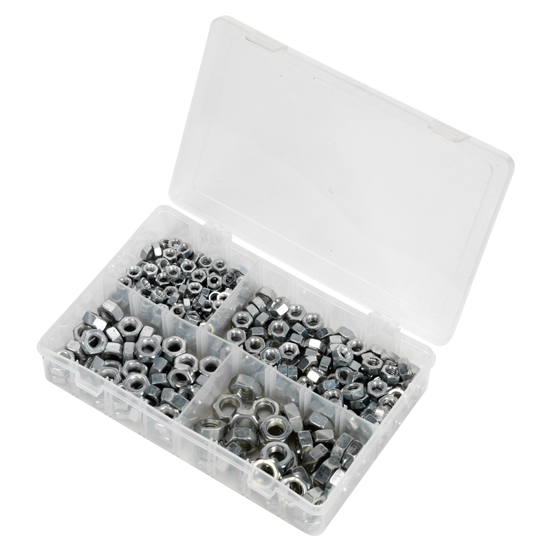 Sealey AB030SN Steel Nut Assortment 1/4"-1/2"UNC 320pc - additional view 2