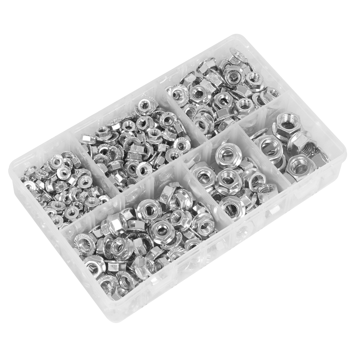 Sealey AB031FN Serrated Flange Nut Assortment M5-M12 390pc - additional view 5