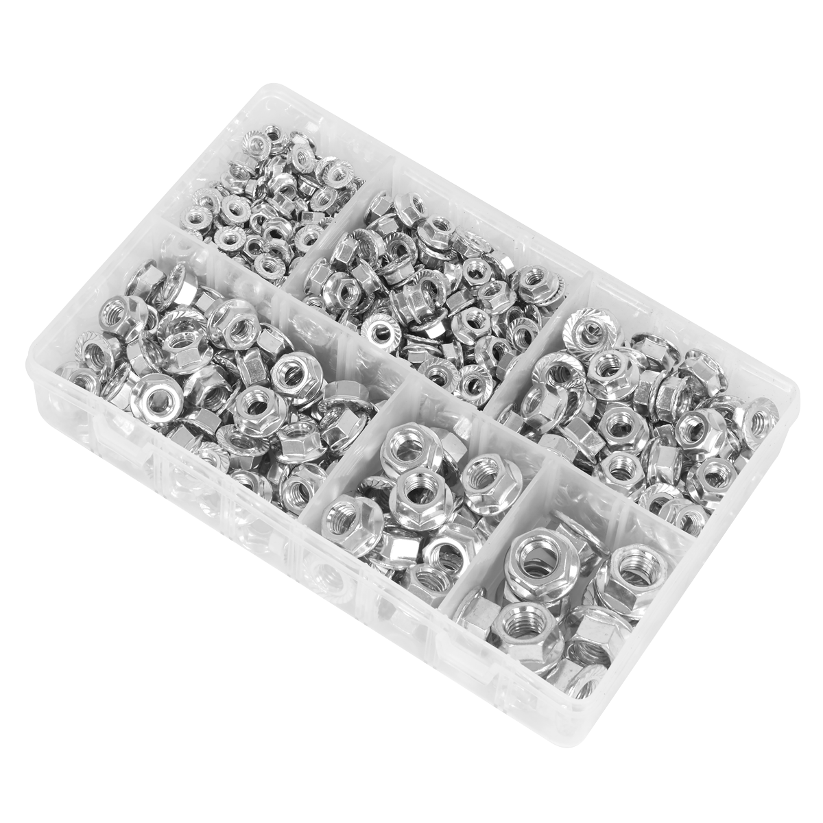 Sealey AB031FN Serrated Flange Nut Assortment M5-M12 390pc - additional view 6