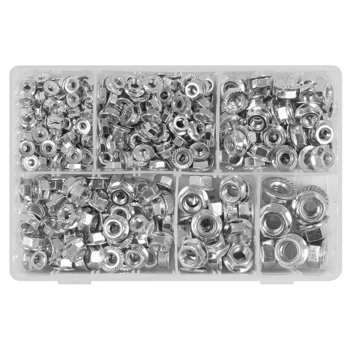 Sealey AB031FN Serrated Flange Nut Assortment M5-M12 390pc - additional view 3