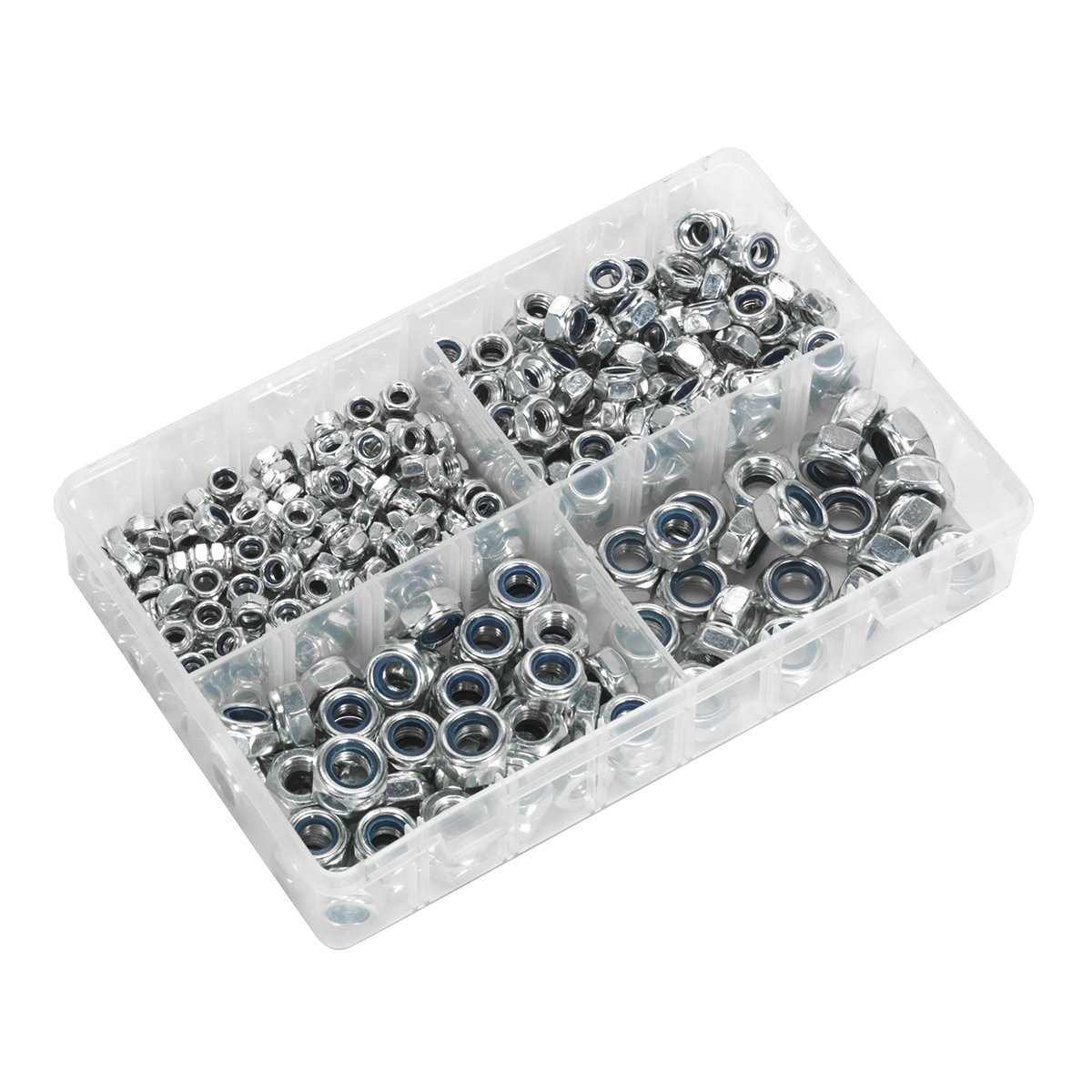 Sealey AB032LN Nylon Locknut Assortment M6-M12 300pc - additional view 4