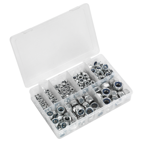 Sealey AB033LN Nylon Locknut Assortment M4-M16 255pc