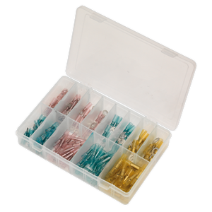 Sealey AB037HT Adhesive Lined Heat Shrink Terminal Assortment 142pc - Blue, Red & Yellow - additional view 3