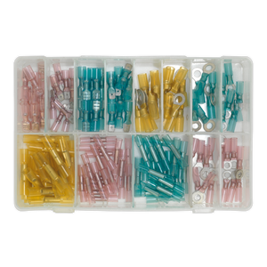 Sealey AB037HT Adhesive Lined Heat Shrink Terminal Assortment 142pc - Blue, Red & Yellow - additional view 4