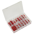 Sealey AB039RT Crimp Terminal Assortment 260pc - Red