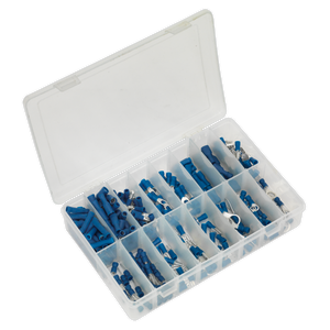 Sealey AB040BT Crimp Terminal Assortment 280pc - Blue