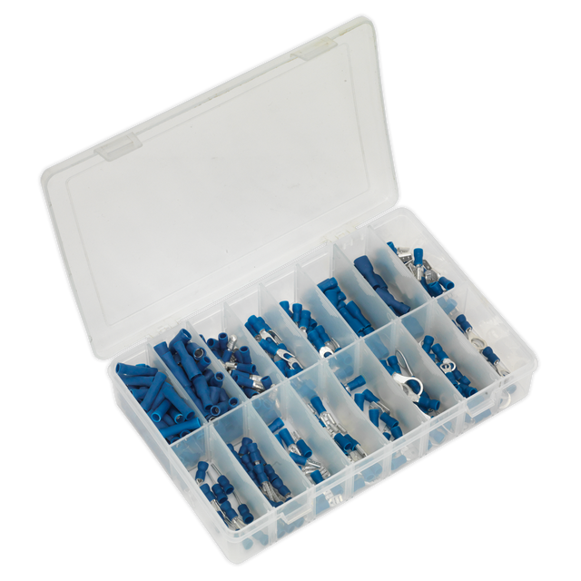 Sealey AB040BT Crimp Terminal Assortment 280pc - Blue