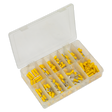 Sealey AB041YT Crimp Terminal Assortment 140pc - Yellow