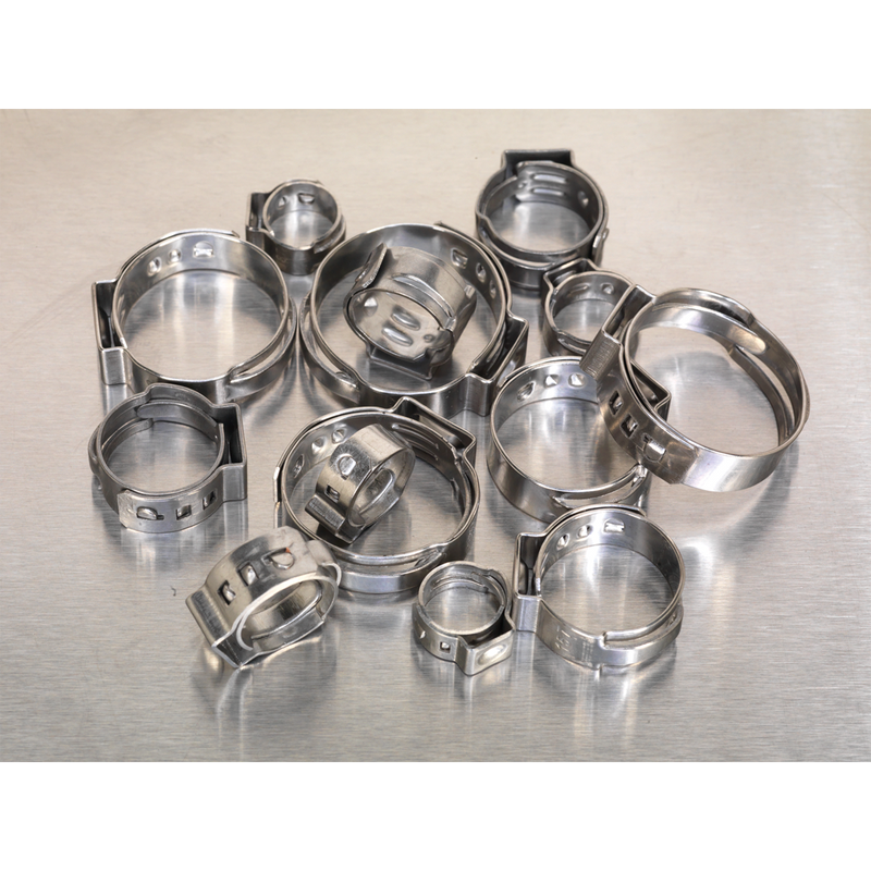 Sealey AB043SE Stainless Steel O-Clip Single Ear Assortment 160pc - additional view 6