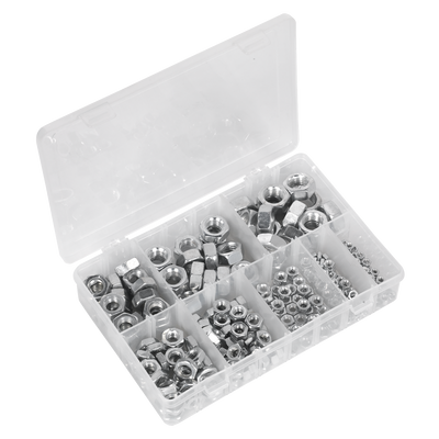 Sealey AB046SN Steel Nut Assortment 255pc M4-M16 Metric