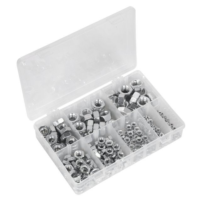 Sealey AB046SN Steel Nut Assortment 255pc M4-M16 Metric