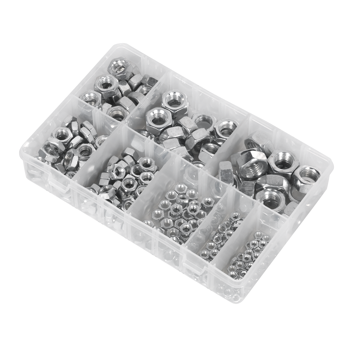 Sealey AB046SN Steel Nut Assortment 255pc M4-M16 Metric - additional view 5