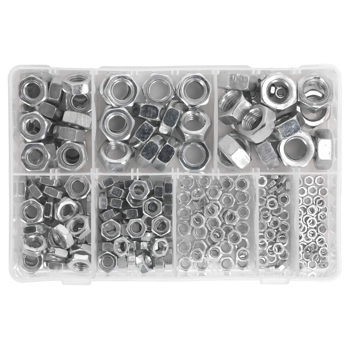 Sealey AB046SN Steel Nut Assortment 255pc M4-M16 Metric - additional view 4