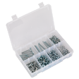 Sealey AB049SNW High Tensile Setscrew, Nut & Washer Assortment M5 444pc