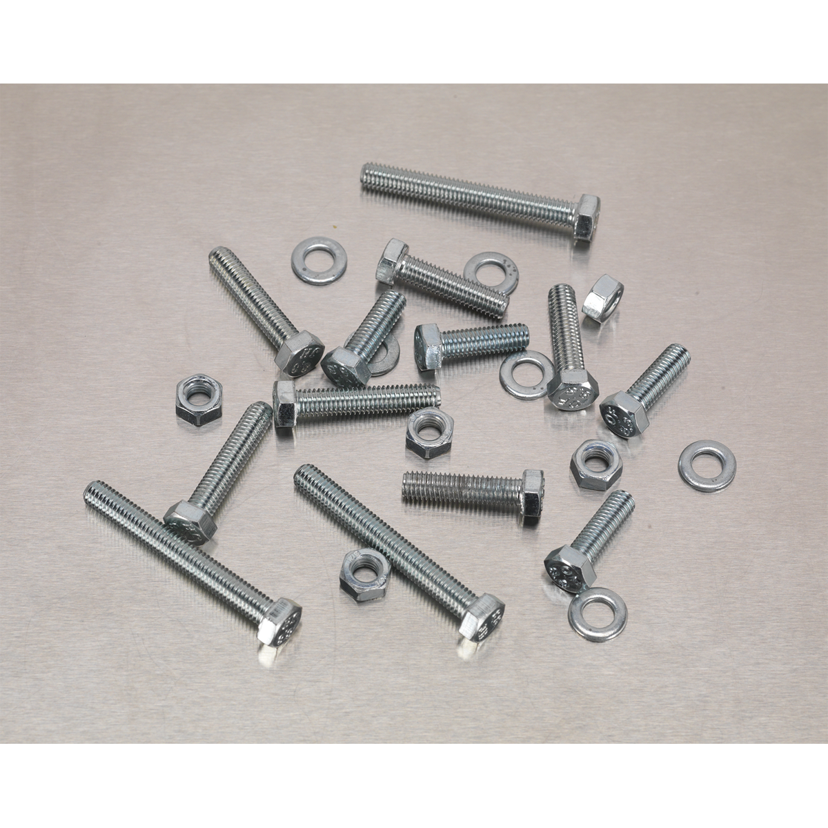 Sealey AB049SNW High Tensile Setscrew, Nut & Washer Assortment M5 444pc - additional view 2