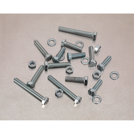 Sealey AB049SNW High Tensile Setscrew, Nut & Washer Assortment M5 444pc - additional view 2