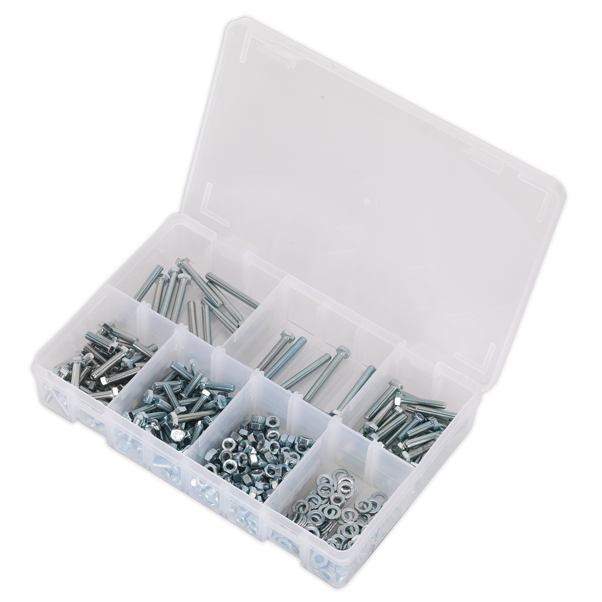 Sealey AB049SNW High Tensile Setscrew, Nut & Washer Assortment M5 444pc - additional view 3