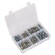 Sealey AB050SNW High Tensile Setscrew, Nut & Washer Assortment M6 408pc