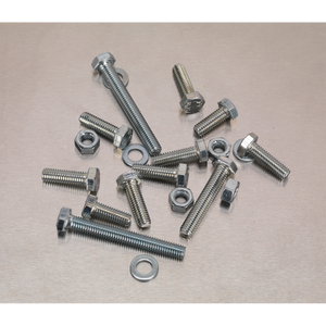 Sealey AB050SNW High Tensile Setscrew, Nut & Washer Assortment M6 408pc - additional view 2