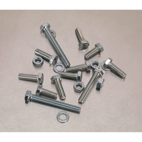 Sealey AB050SNW High Tensile Setscrew, Nut & Washer Assortment M6 408pc - additional view 2