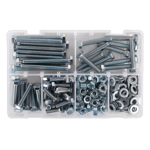 Sealey AB051SNW High Tensile Setscrew, Nut & Washer Assortment M8 220pc - additional view 4