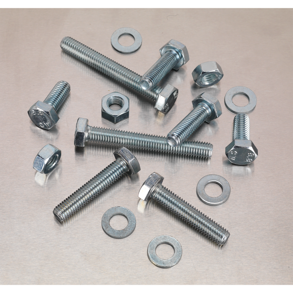 Sealey AB052SNW High Tensile Setscrew, Nut & Washer Assortment M10 150pc - additional view 2