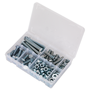 Sealey AB052SNW High Tensile Setscrew, Nut & Washer Assortment M10 150pc - additional view 3