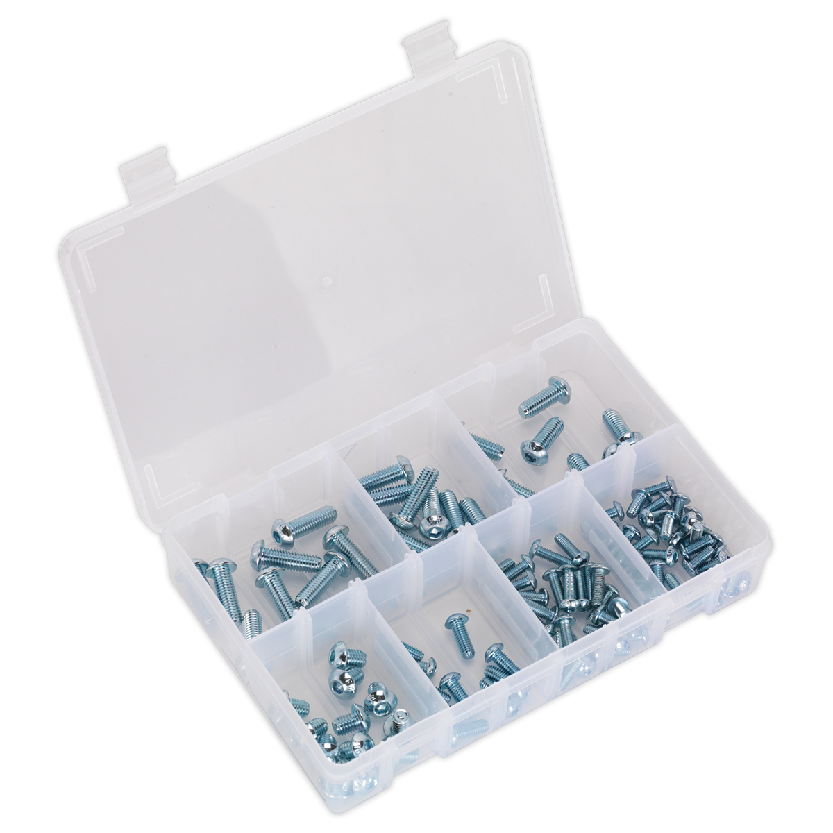 Sealey AB053BH Button Head High Tensile 10.9 Socket Screw Assortment M5-M10 108pc - DIN 912