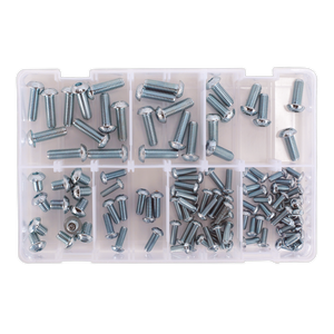 Sealey AB053BH Button Head High Tensile 10.9 Socket Screw Assortment M5-M10 108pc - DIN 912 - additional view 4