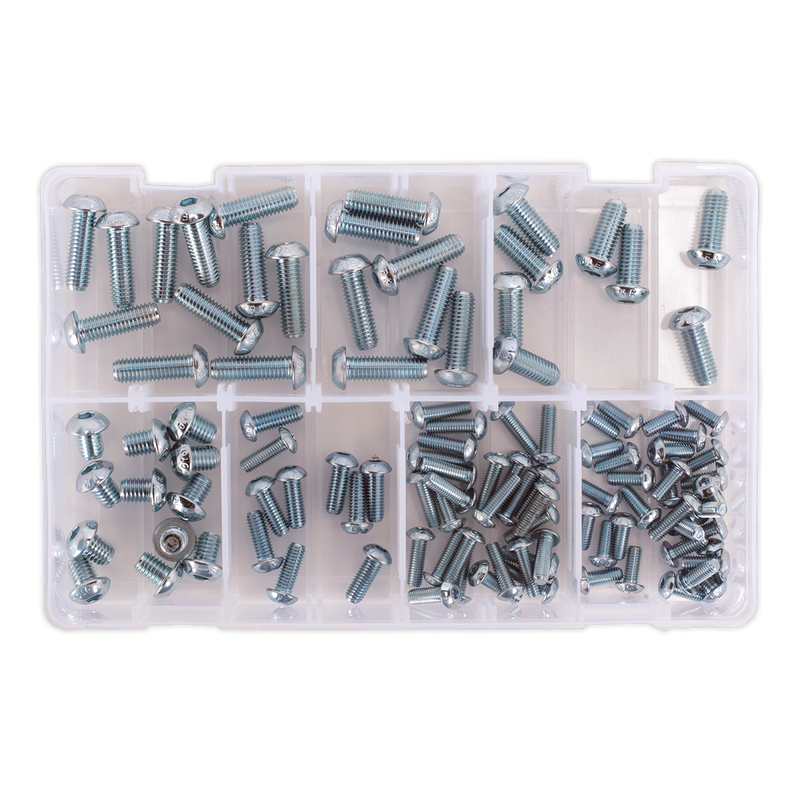 Sealey AB053BH Button Head High Tensile 10.9 Socket Screw Assortment M5-M10 108pc - DIN 912 - additional view 4