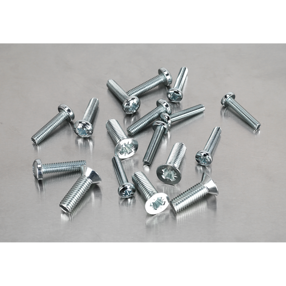 Sealey AB054MS Countersunk & Pan Head Pozi Machine Screw Assortment M5-M8 264pc - additional view 6
