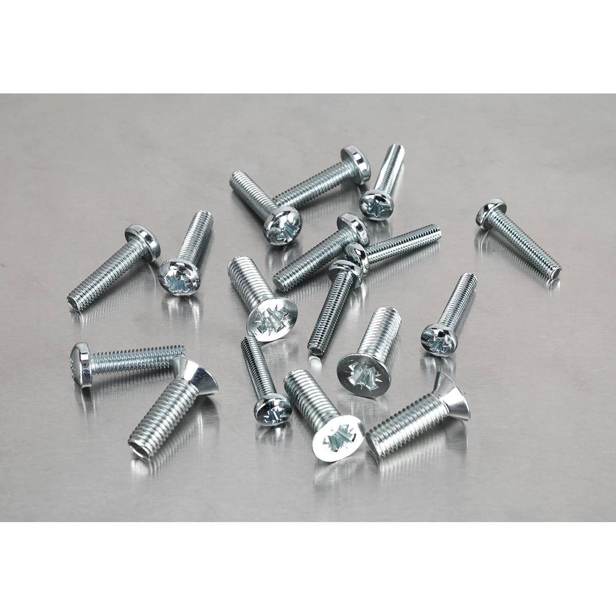 Sealey AB054MS Countersunk & Pan Head Pozi Machine Screw Assortment M5-M8 264pc - additional view 6