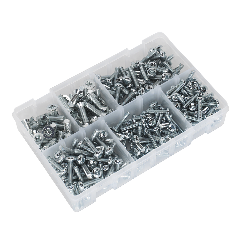 Sealey AB054MS Countersunk & Pan Head Pozi Machine Screw Assortment M5-M8 264pc - additional view 4