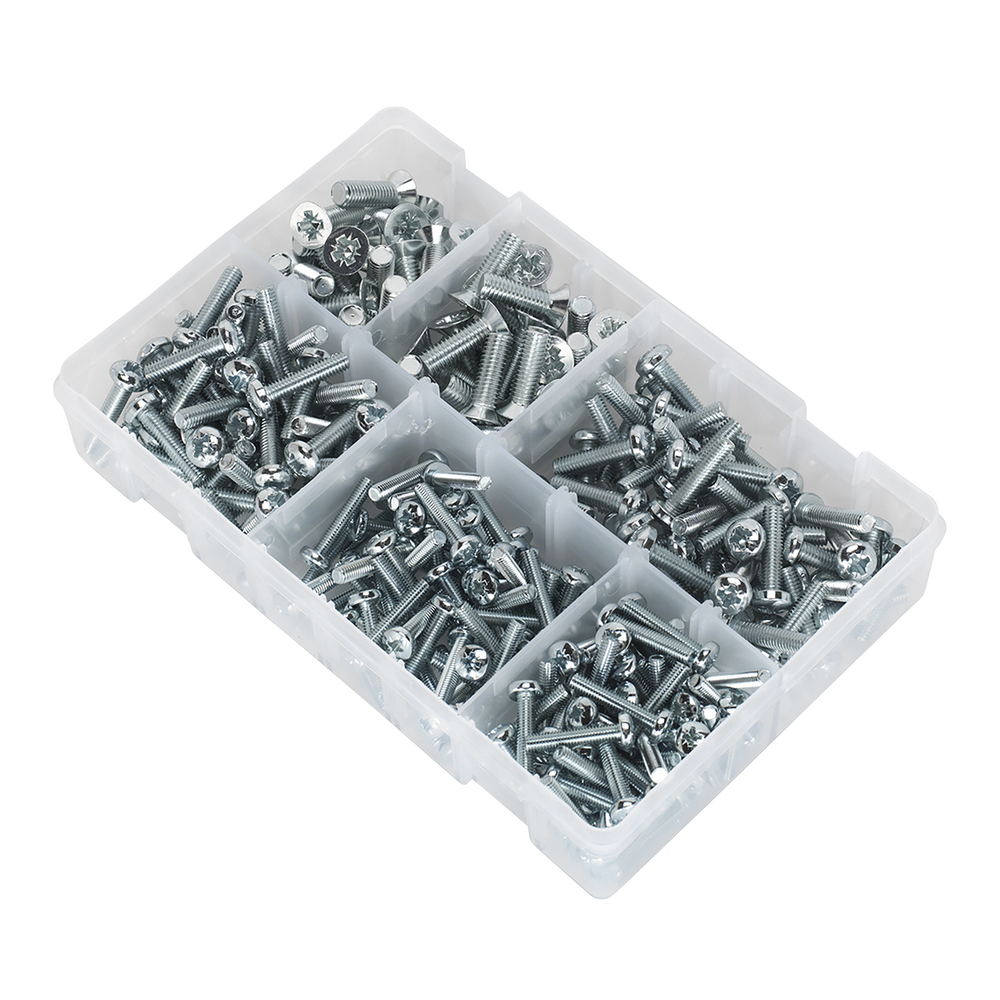 Sealey AB054MS Countersunk & Pan Head Pozi Machine Screw Assortment M5-M8 264pc - additional view 5